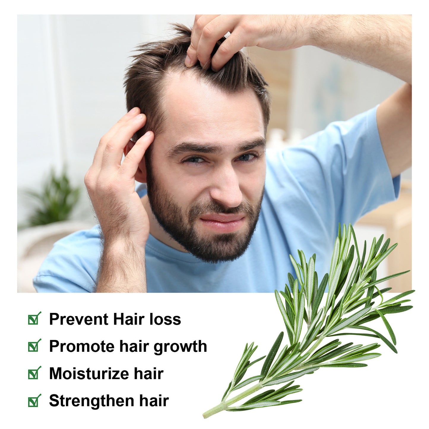 Rosemary Dense Hair Repair, Strengthening And Nourishing Hair Root